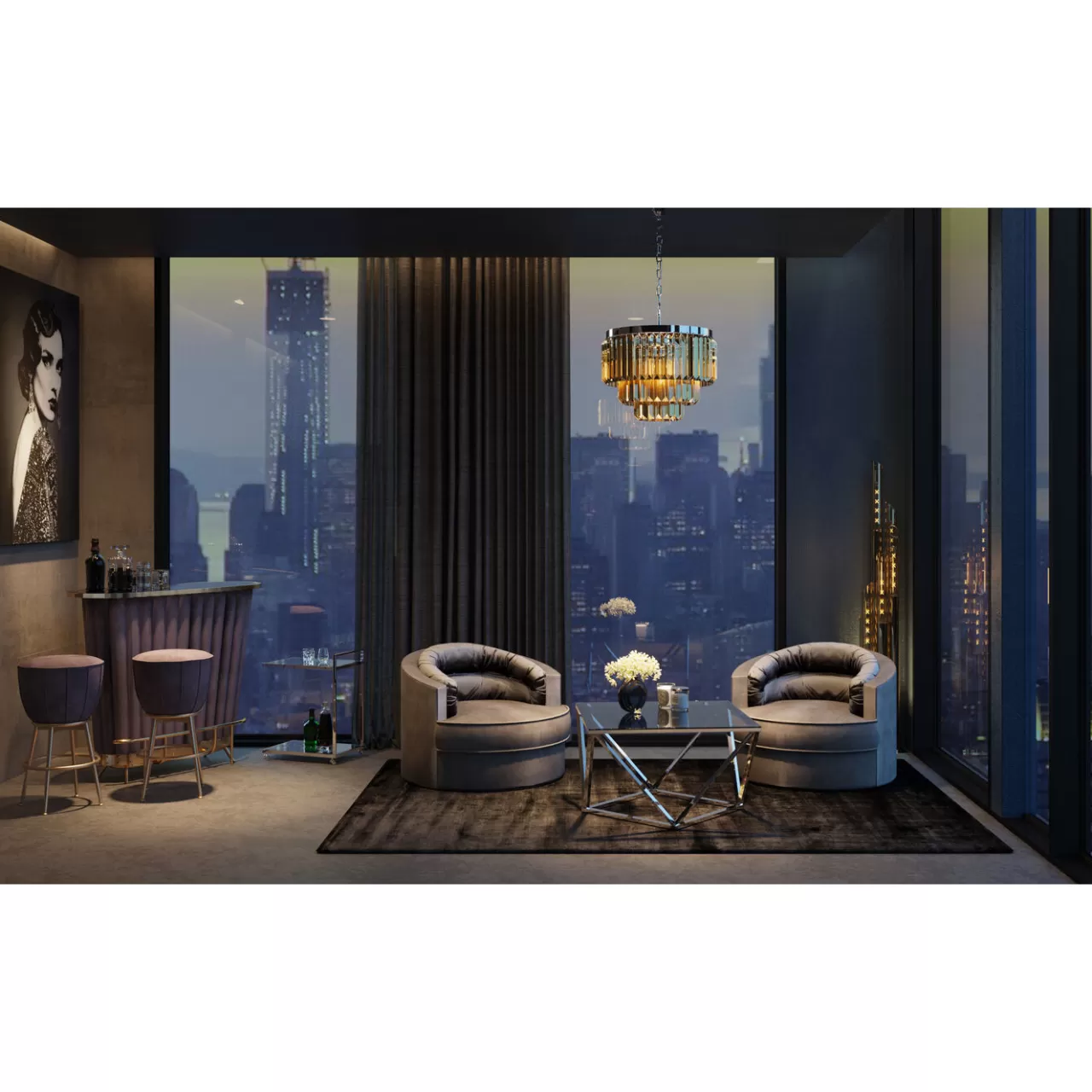 Bar After Work Chrome*KARE Design Outlet
