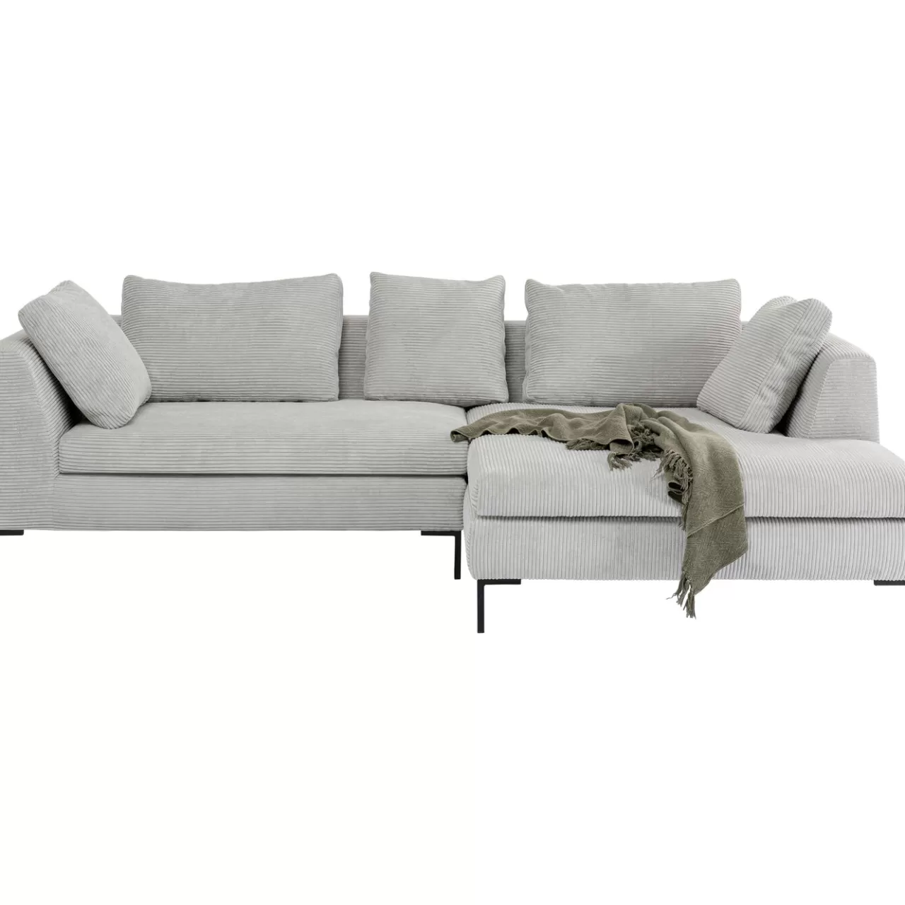 Canapés D Angle Gianni Cord Gris Droite*KARE Design Best