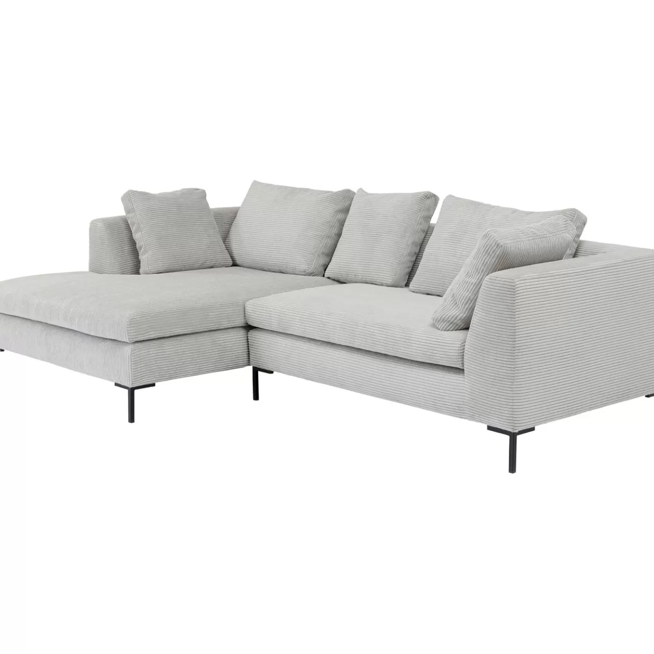 Canapés D Angle Gianni Cord Gris Gauche*KARE Design Online