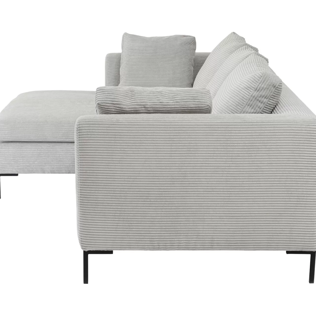Canapés D Angle Gianni Cord Gris Gauche*KARE Design Online