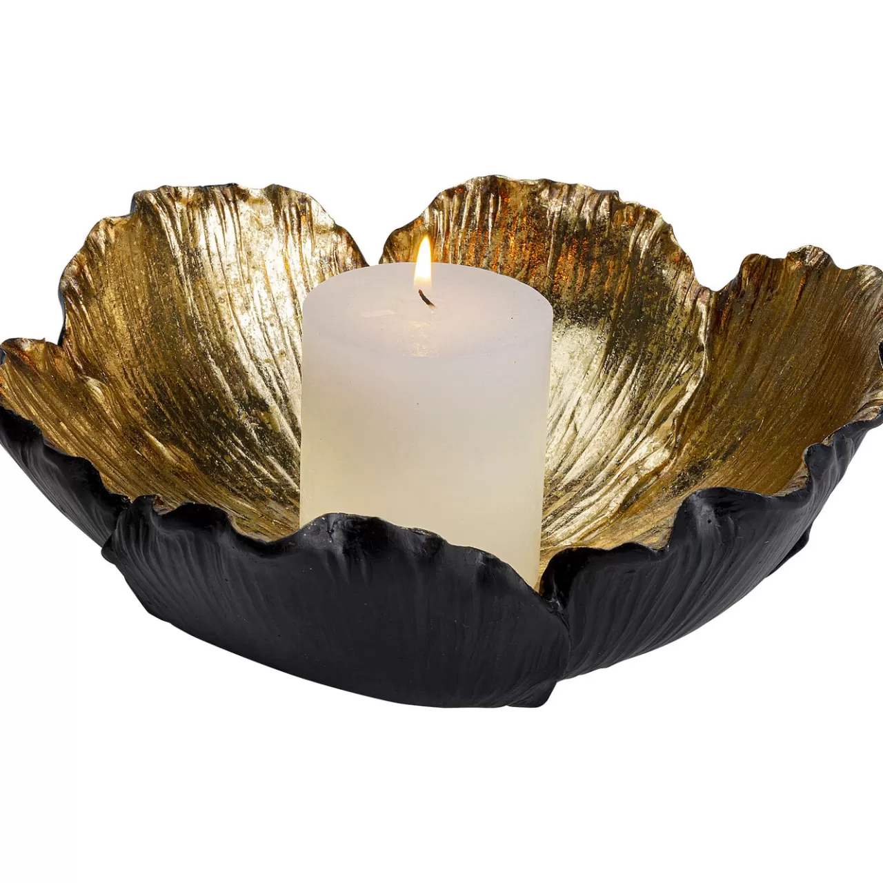 Coupe Décorative Flower Bloom Noir-Dore O25Cm*KARE Design Hot