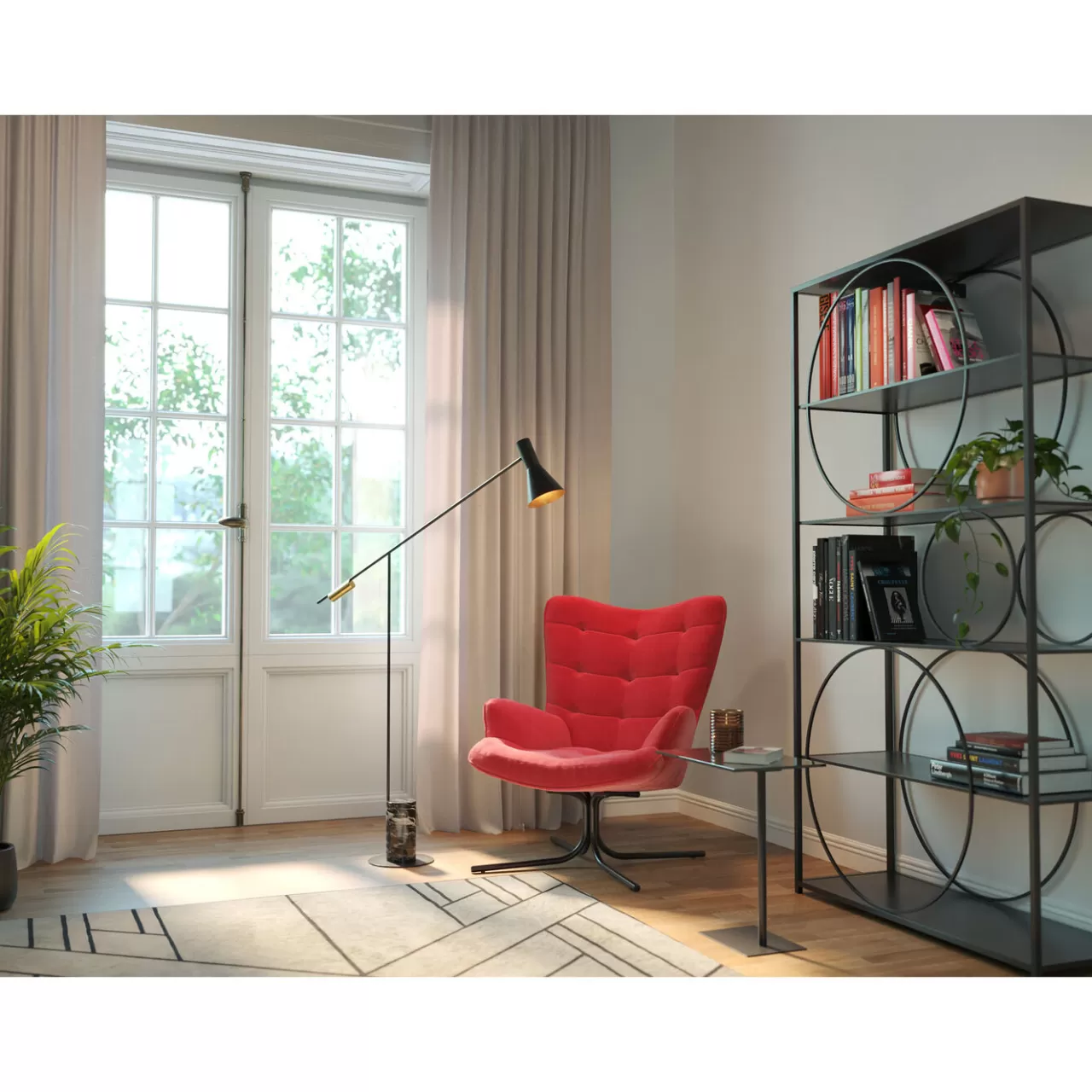 Etagere Circle Noir 100X200Cm*KARE Design Store