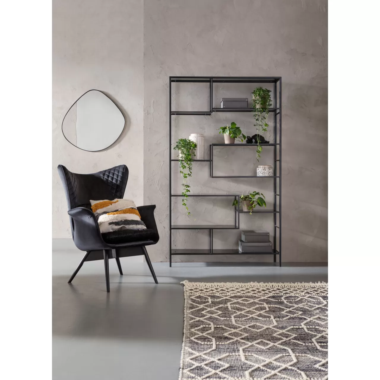 Etagere Loft Noir 115X195Cm*KARE Design Best