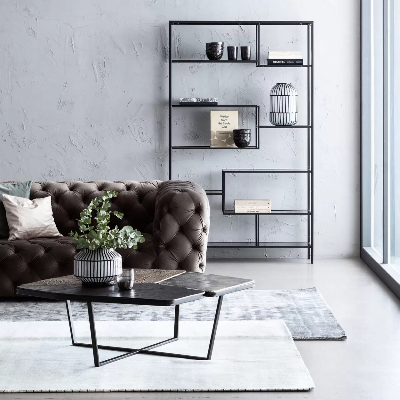 Etagere Loft Noir 115X195Cm*KARE Design Best