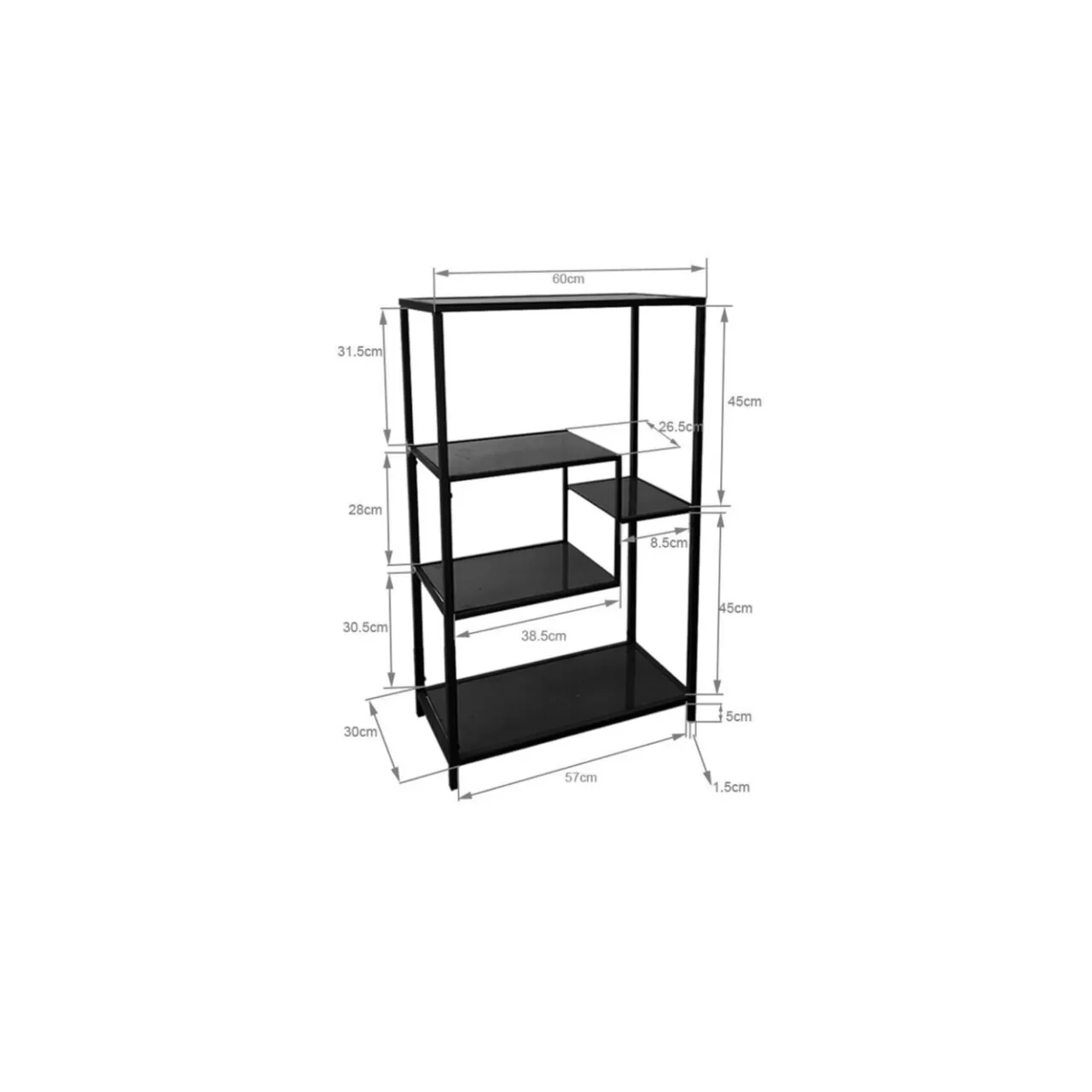Etagere Loft Noir 60X100Cm*KARE Design Clearance