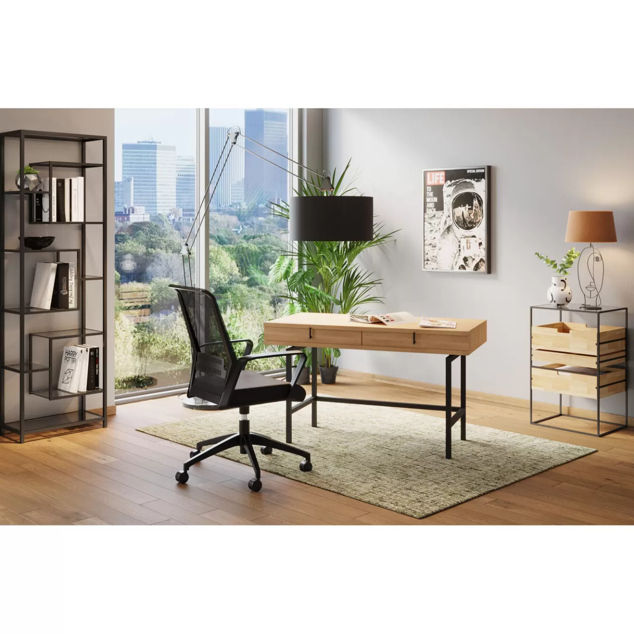 Etagere Loft Noir 60X195Cm*KARE Design Shop