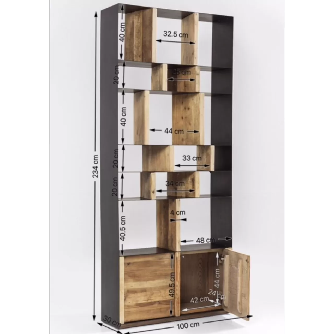 Etagere Storm 2-Portes 100X234Cm*KARE Design New