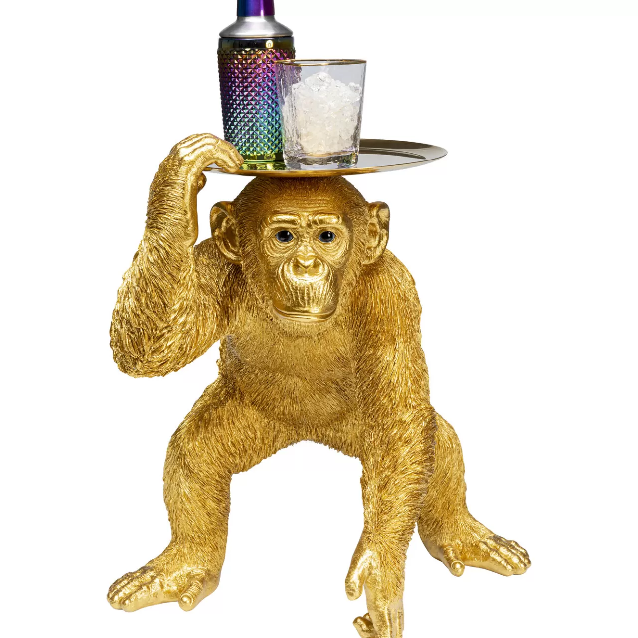 Figurine Décorative Butler Playing Chimp Dore 52Cm*KARE Design Store