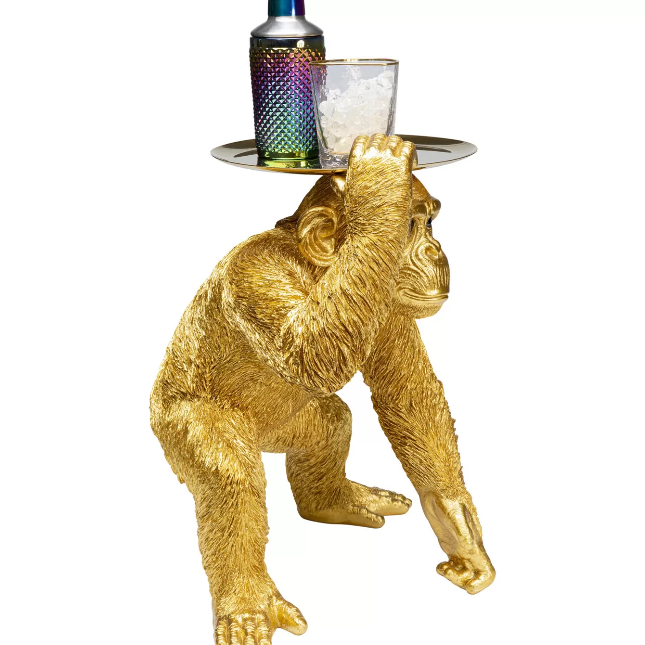 Figurine Décorative Butler Playing Chimp Dore 52Cm*KARE Design Store