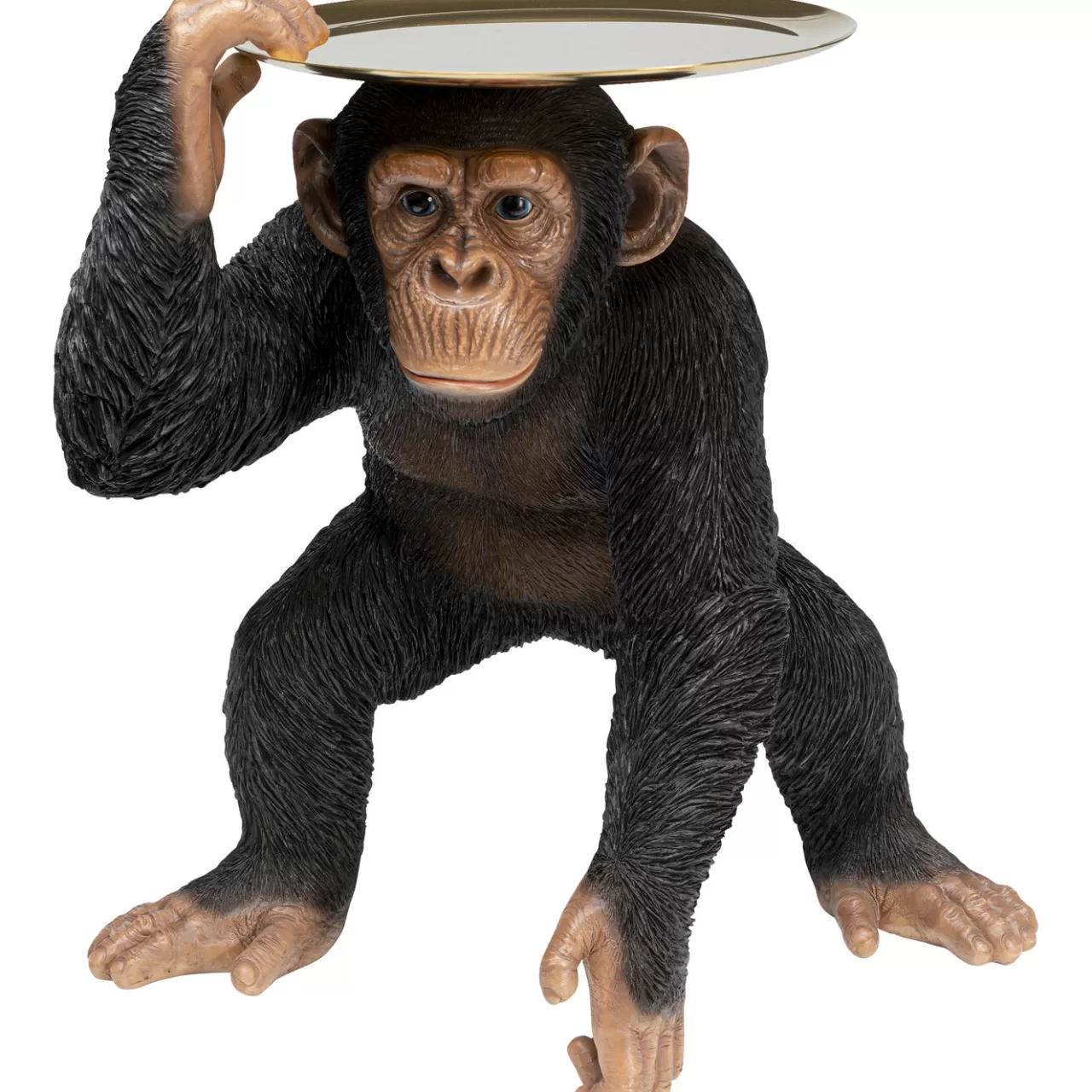 Figurine Décorative Butler Playing Chimp Noir 52Cm*KARE Design Shop