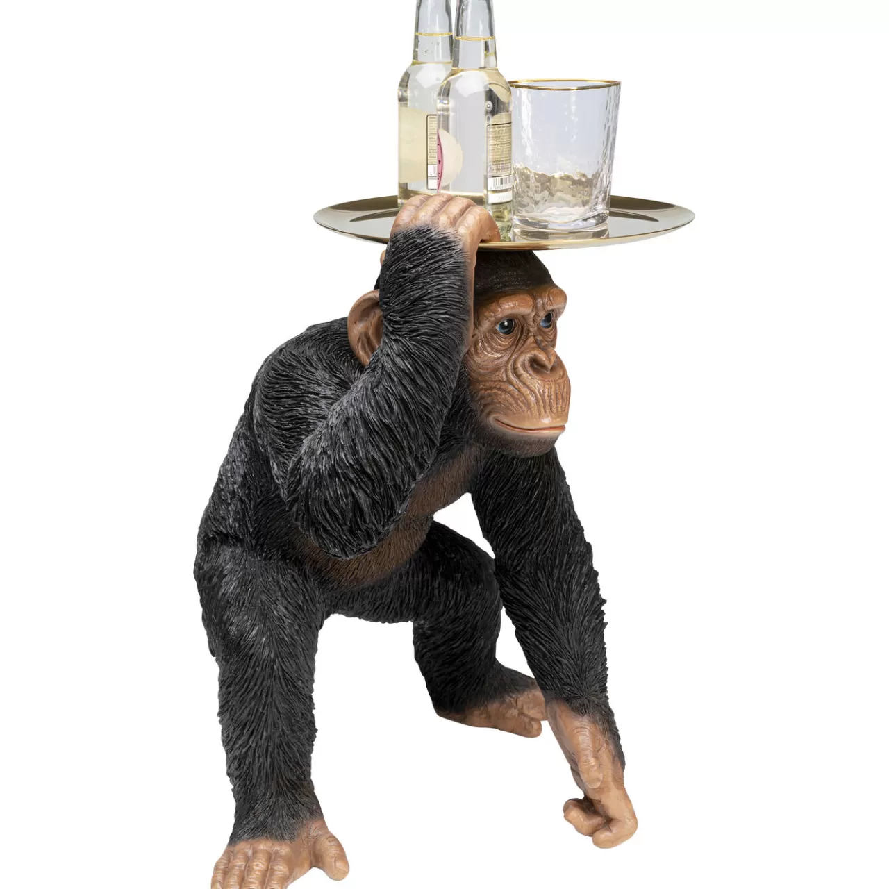 Figurine Décorative Butler Playing Chimp Noir 52Cm*KARE Design Shop