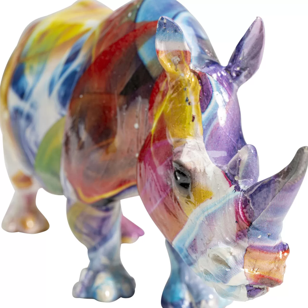 Figurine Décorative Colored Rhino 17Cm*KARE Design Flash Sale