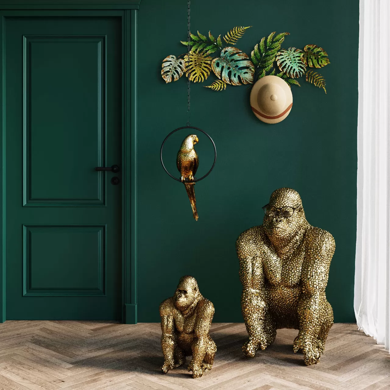 Figurine Décorative Gorilla Dore 80Cm*KARE Design Cheap