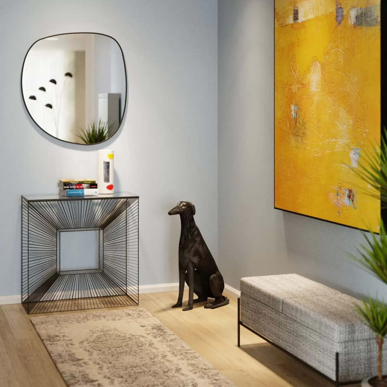 Figurine Décorative Greyhound Bruno Noir Mat 80Cm*KARE Design Hot