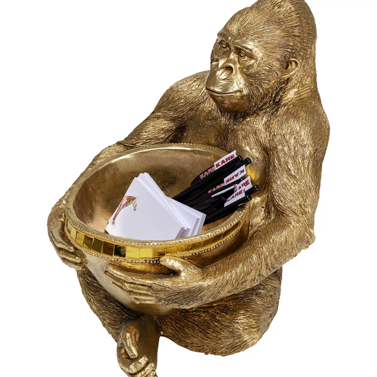 Figurine Décorative Holding Bowl Dore 41Cm*KARE Design New