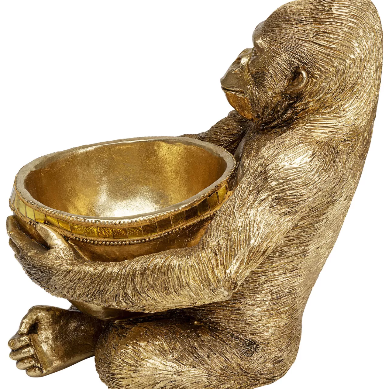 Figurine Décorative Holding Bowl Dore 41Cm*KARE Design New
