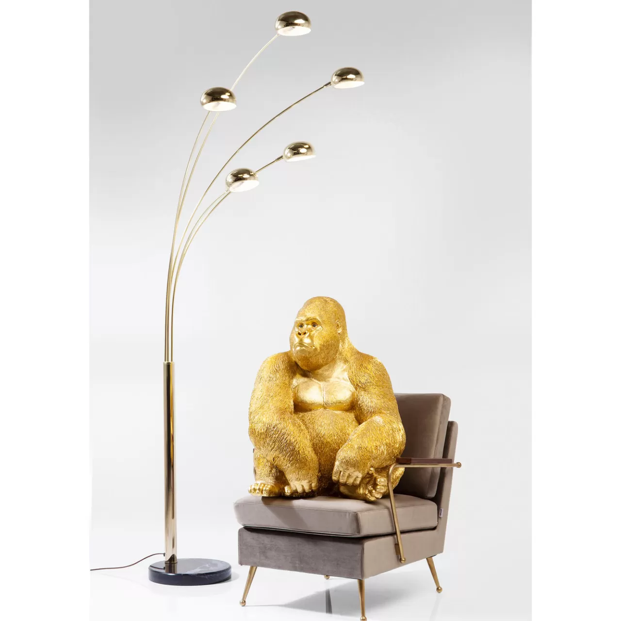 Figurine Décorative Monkey Gorilla Side Dore 76Cm*KARE Design Cheap
