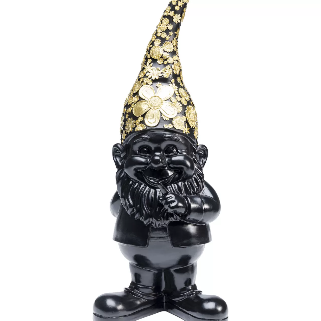 Figurine Décorative Nain Standing Noir-Dore 45*KARE Design Online