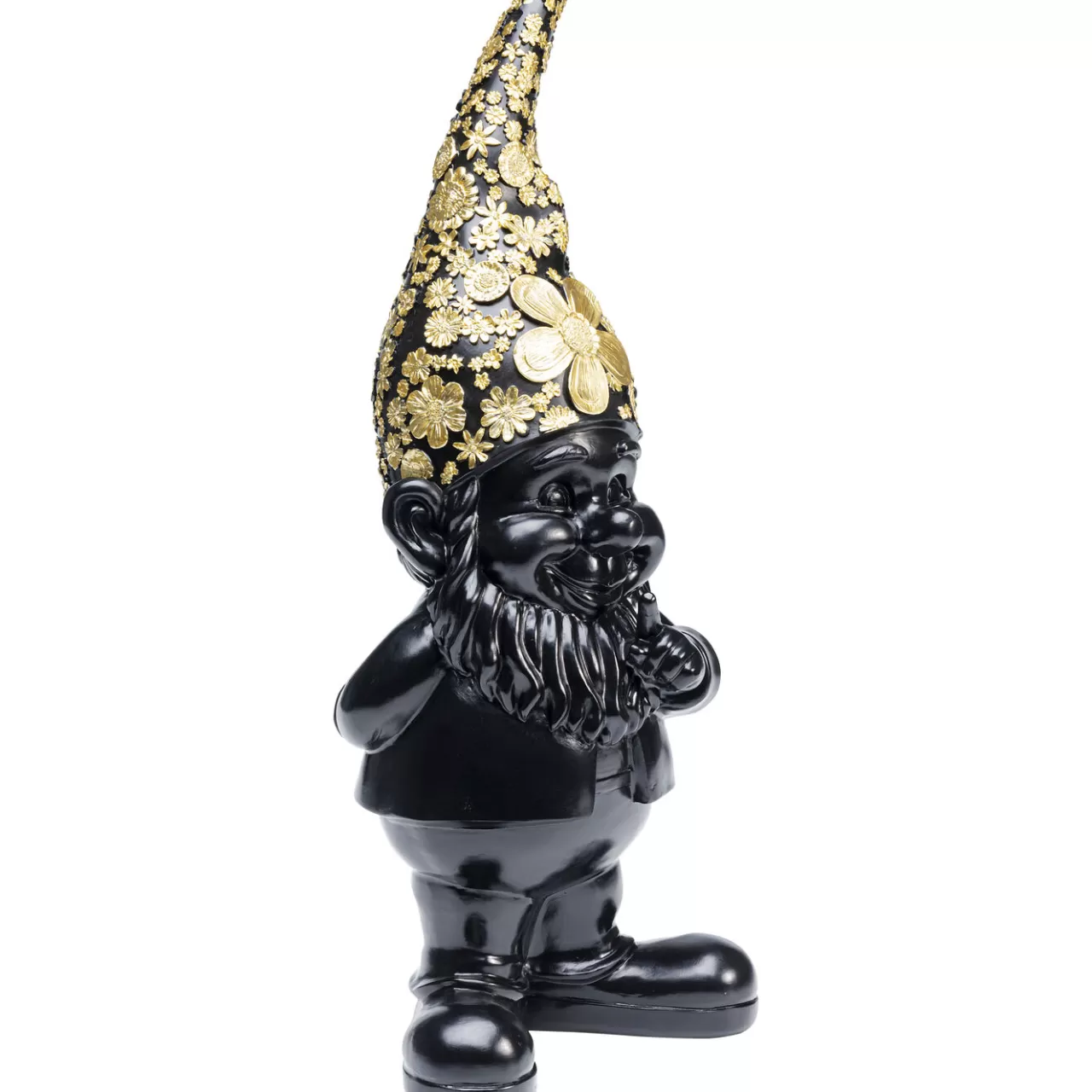 Figurine Décorative Nain Standing Noir-Dore 45*KARE Design Online