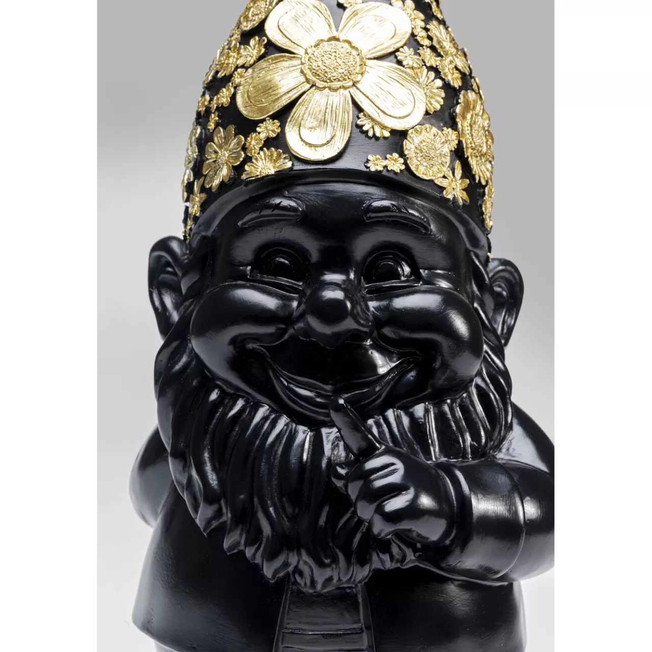 Figurine Décorative Nain Standing Noir-Dore 45*KARE Design Online