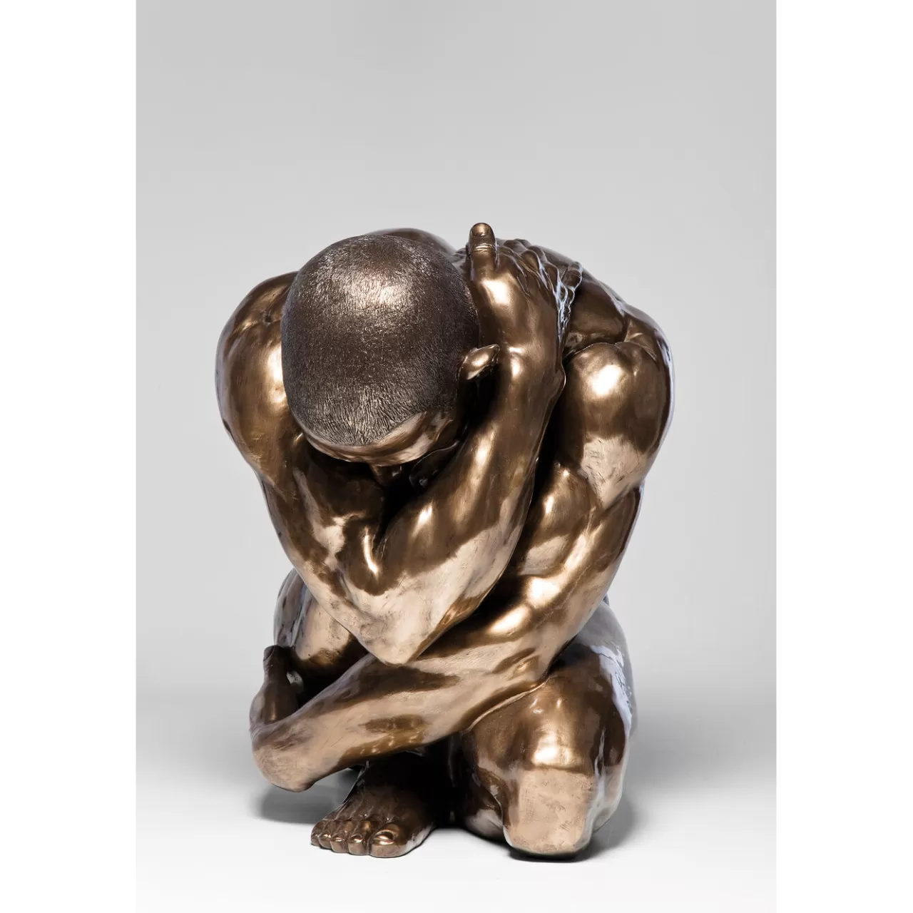 Figurine Décorative Nude Man Hug Bronze 54Cm*KARE Design Shop