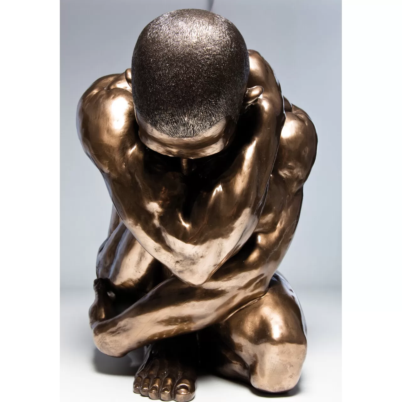 Figurine Décorative Nude Man Hug Bronze 54Cm*KARE Design Shop