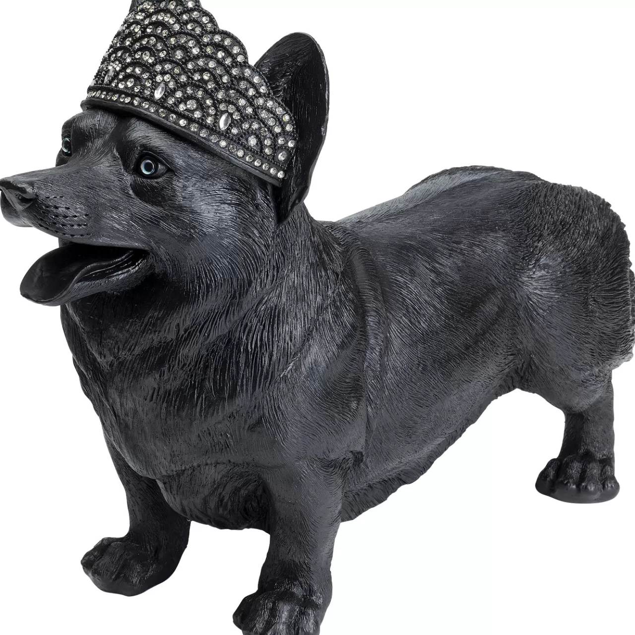 Figurine Décorative Royal Standing Corgi Noir 52Cm*KARE Design New