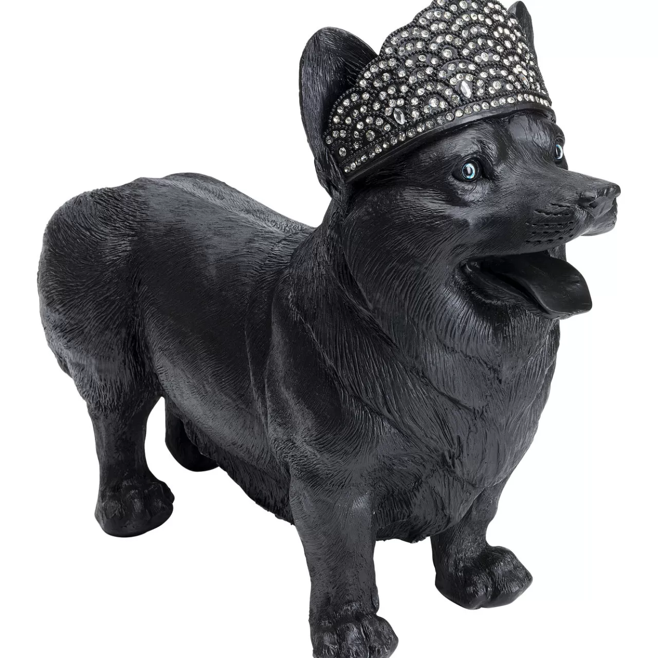 Figurine Décorative Royal Standing Corgi Noir 52Cm*KARE Design New
