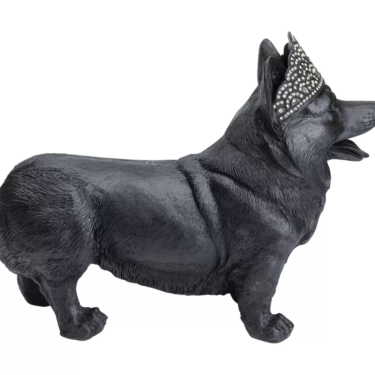 Figurine Décorative Royal Standing Corgi Noir 52Cm*KARE Design New