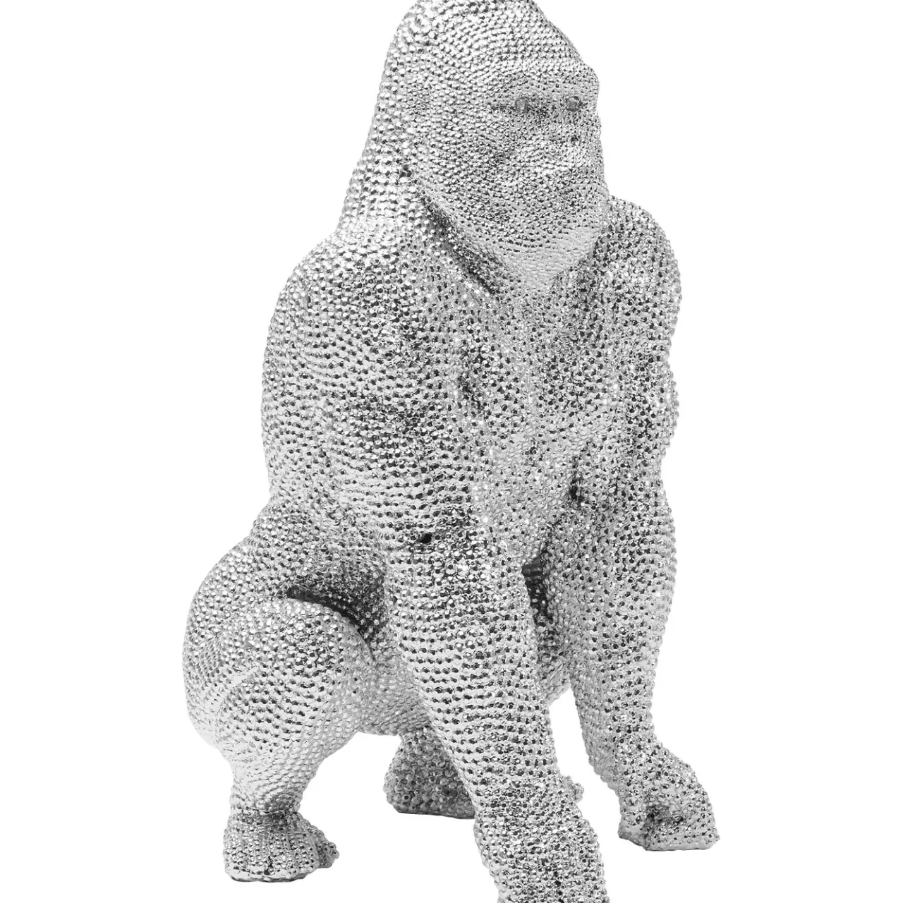 Figurine Décorative Shiny Gorilla Argente 46Cm*KARE Design Shop