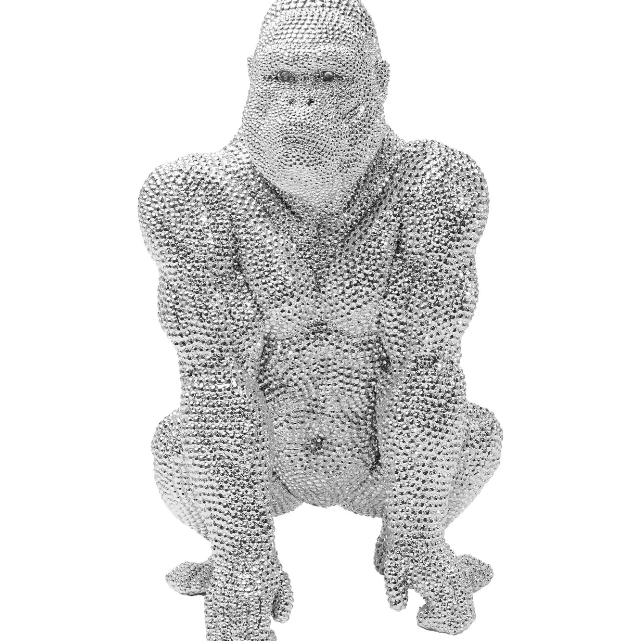 Figurine Décorative Shiny Gorilla Argente 46Cm*KARE Design Shop