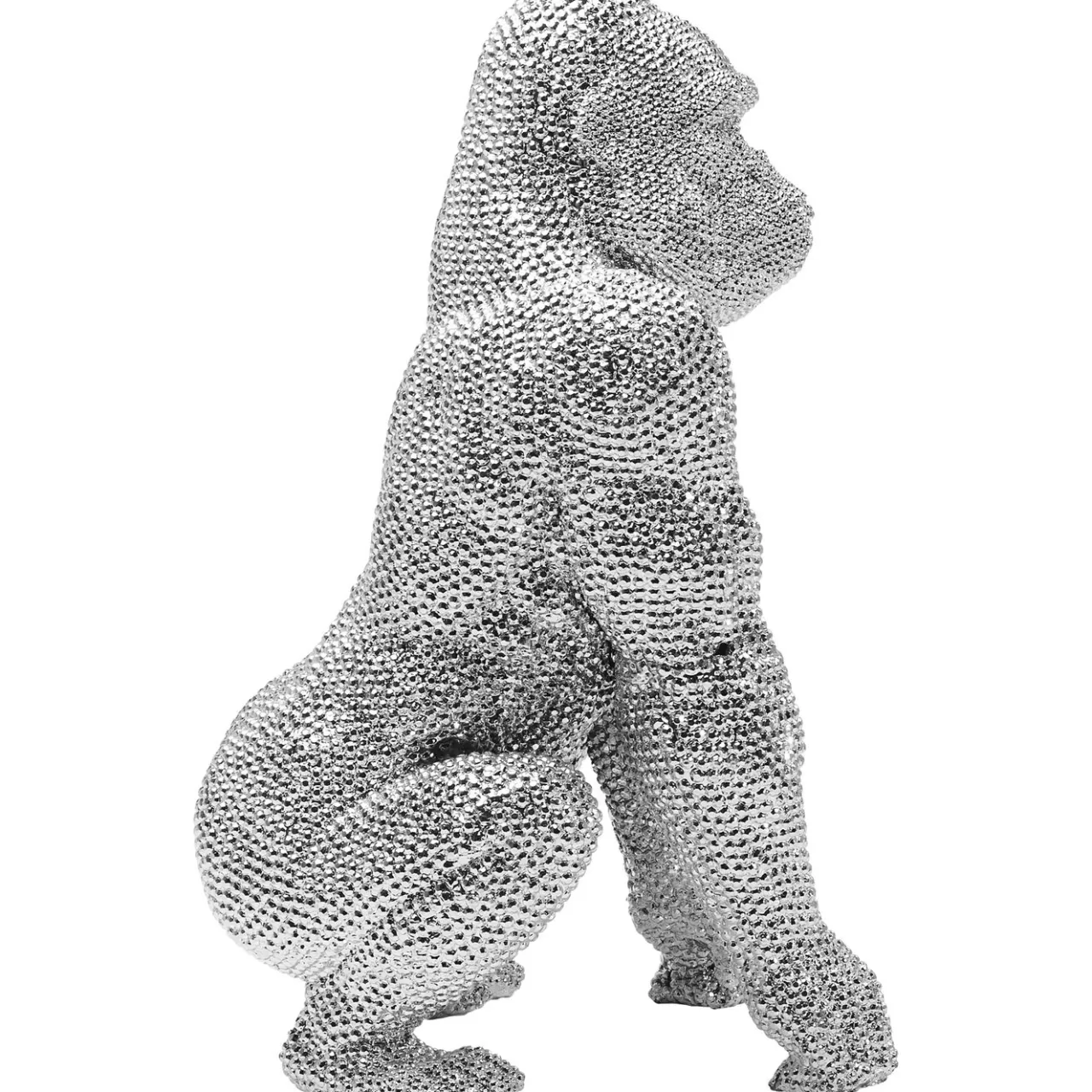 Figurine Décorative Shiny Gorilla Argente 46Cm*KARE Design Shop
