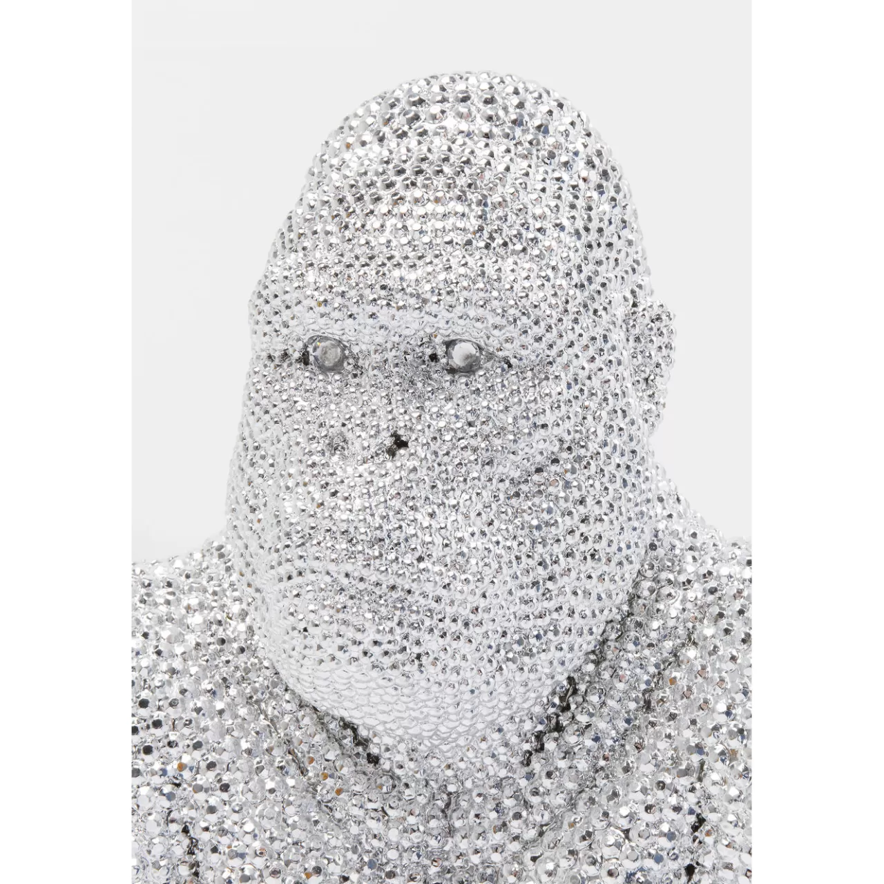 Figurine Décorative Shiny Gorilla Argente 80Cm*KARE Design Discount