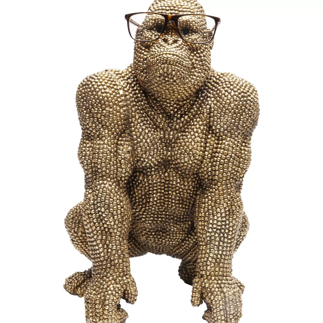 Figurine Décorative Shiny Gorilla Dore 46Cm*KARE Design Clearance