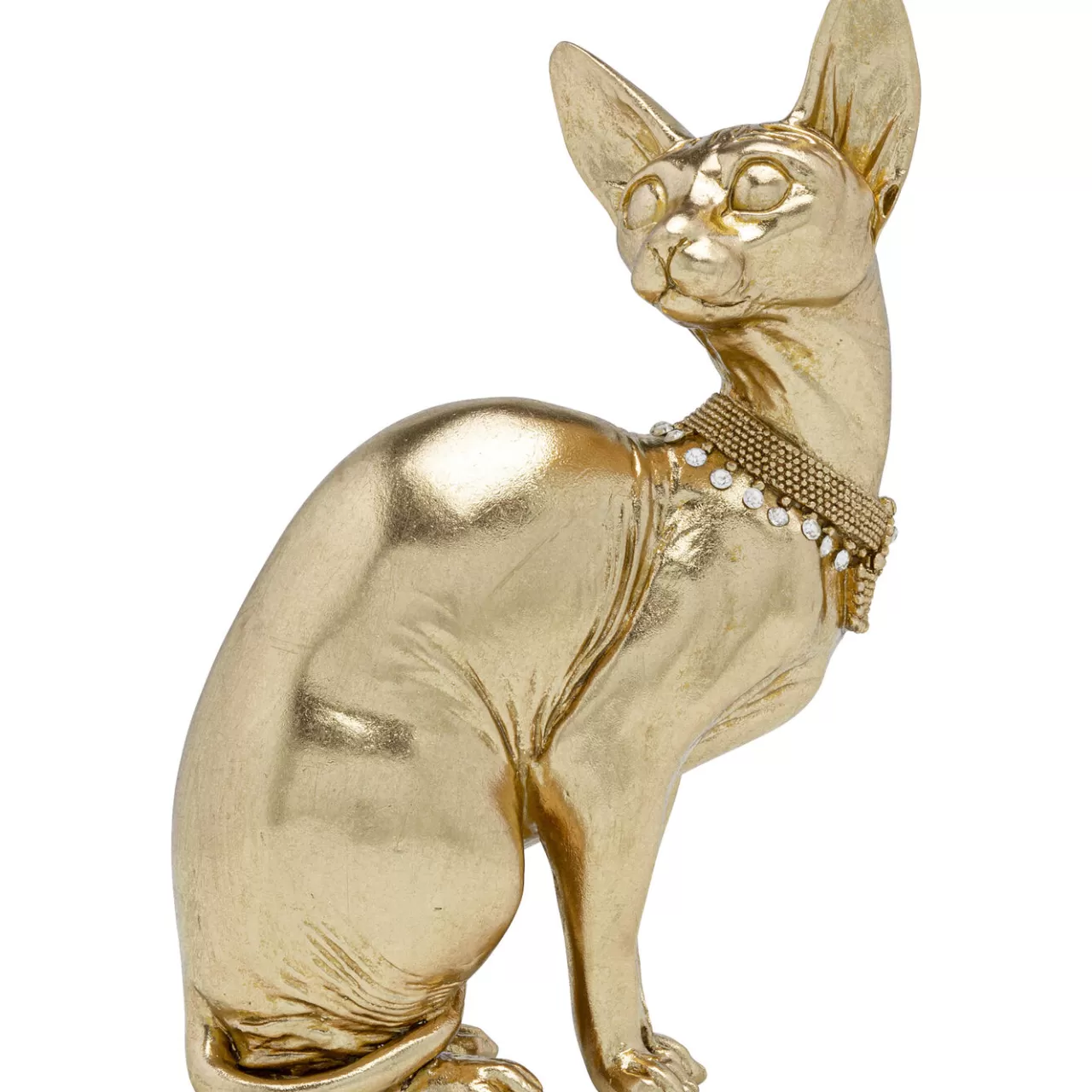 Figurine Décorative Sitting Cat Audrey Dore 27*KARE Design Online