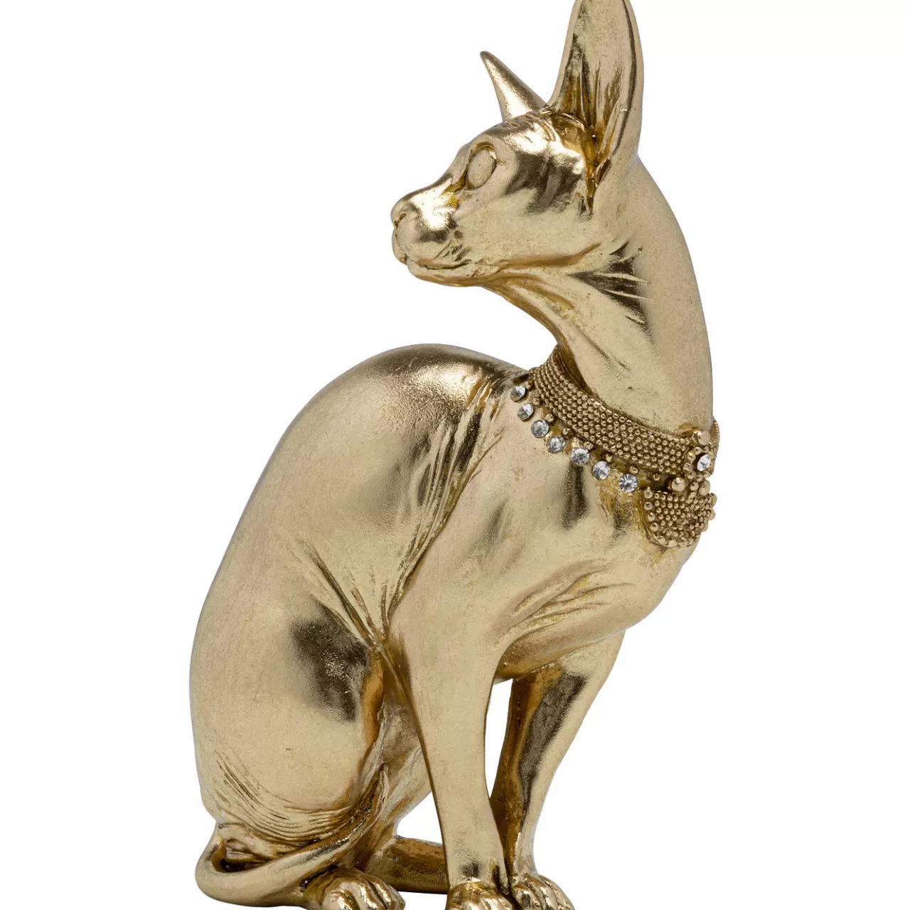 Figurine Décorative Sitting Cat Audrey Dore 27*KARE Design Online
