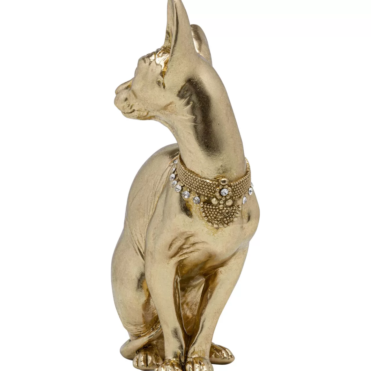 Figurine Décorative Sitting Cat Audrey Dore 27*KARE Design Online