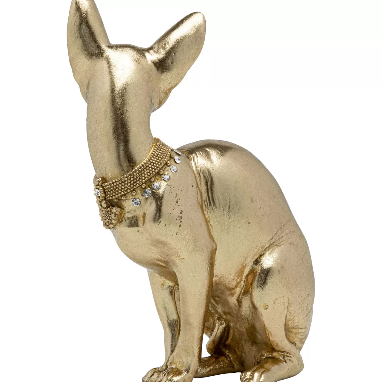 Figurine Décorative Sitting Cat Audrey Dore 27*KARE Design Online