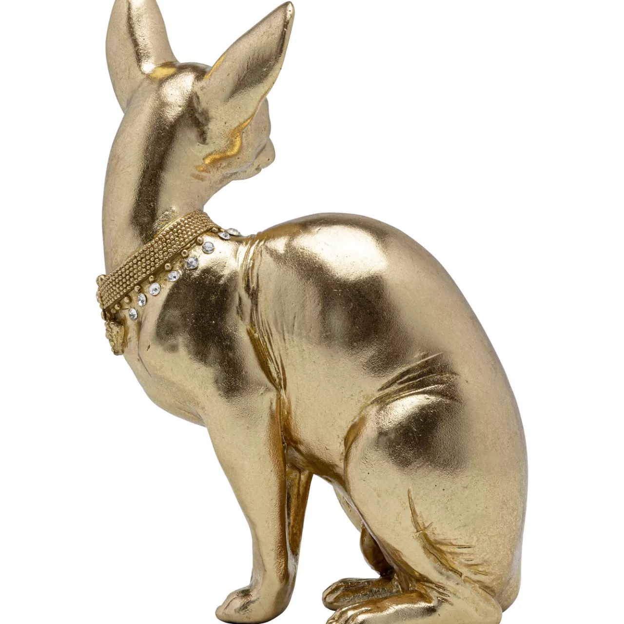 Figurine Décorative Sitting Cat Audrey Dore 27*KARE Design Online