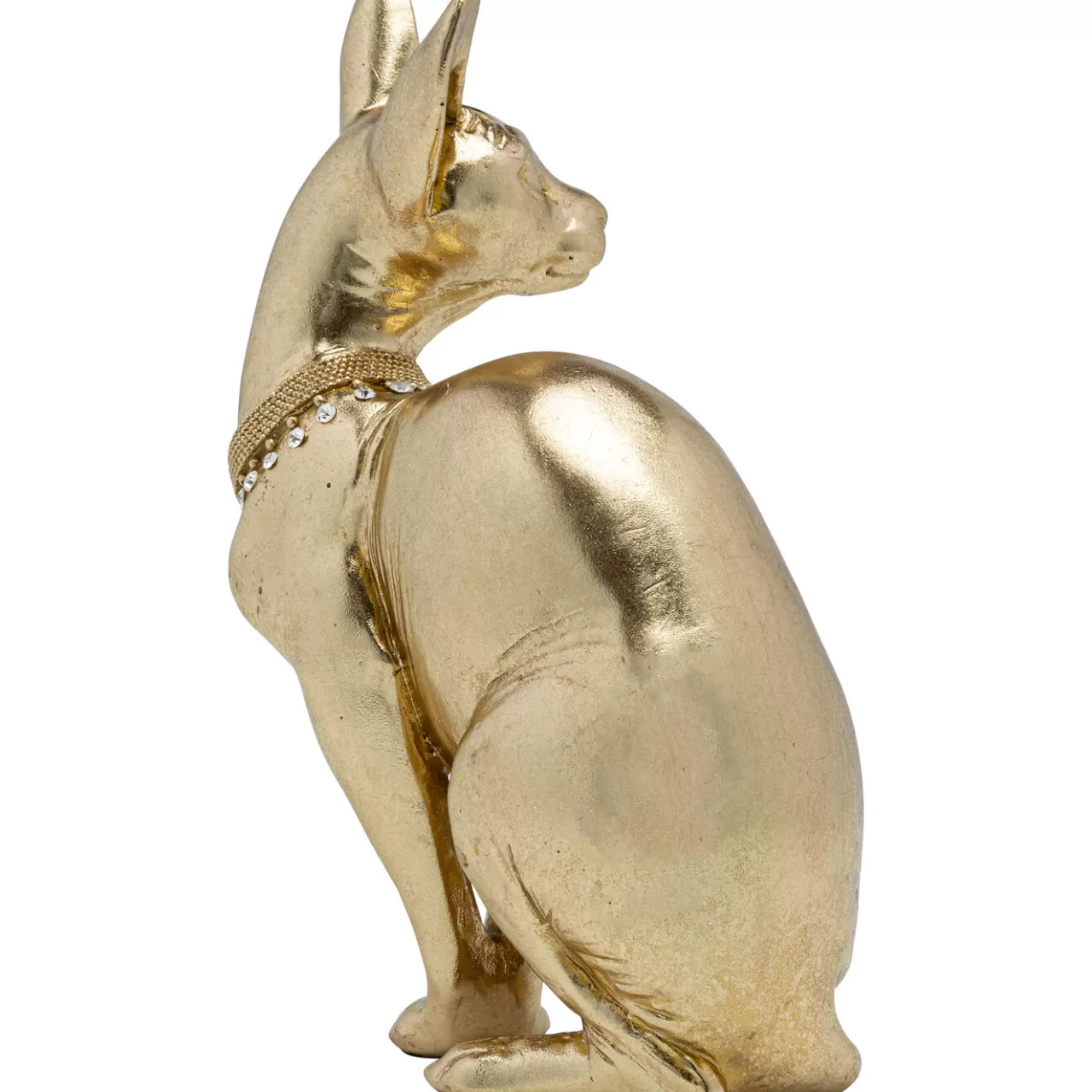 Figurine Décorative Sitting Cat Audrey Dore 27*KARE Design Online