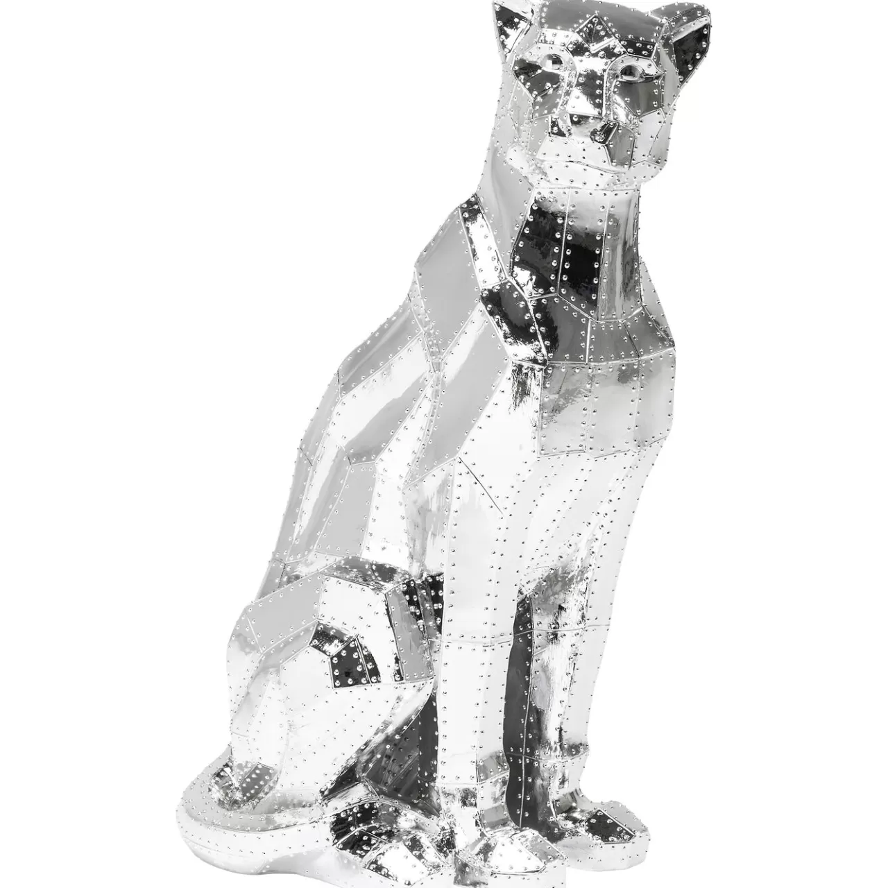 Figurine Décorative Sitting Cat Rivet Chrome 82Cm*KARE Design Flash Sale