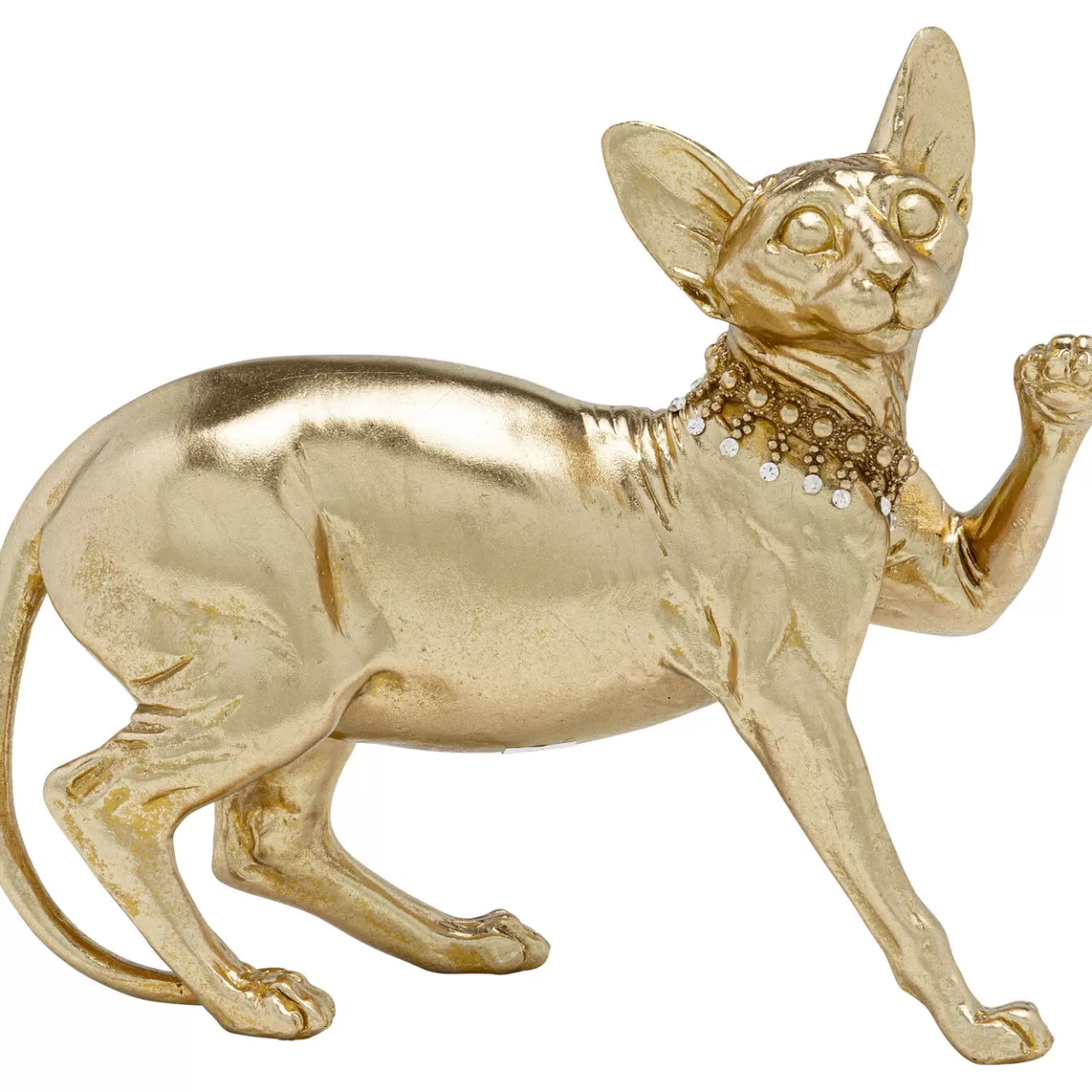 Figurine Décorative Standing Cat Audrey Dore 29*KARE Design New
