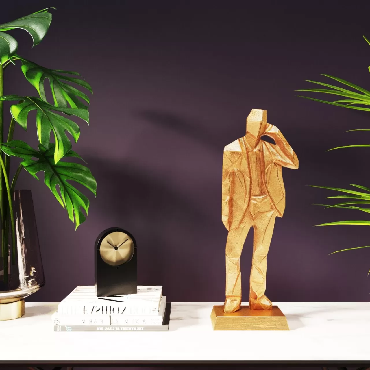 Figurine Décorative Standing Man Dore 62Cm*KARE Design Shop