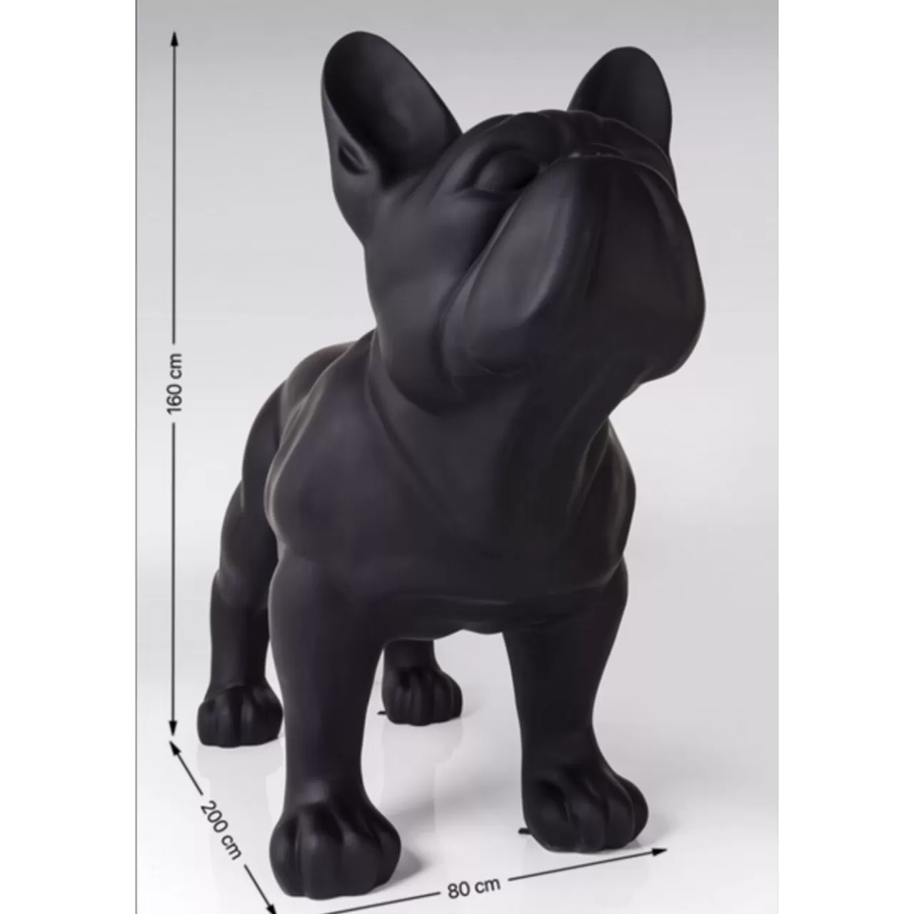 Figurine Décorative Toto Teen Xl Noir Mat*KARE Design Sale