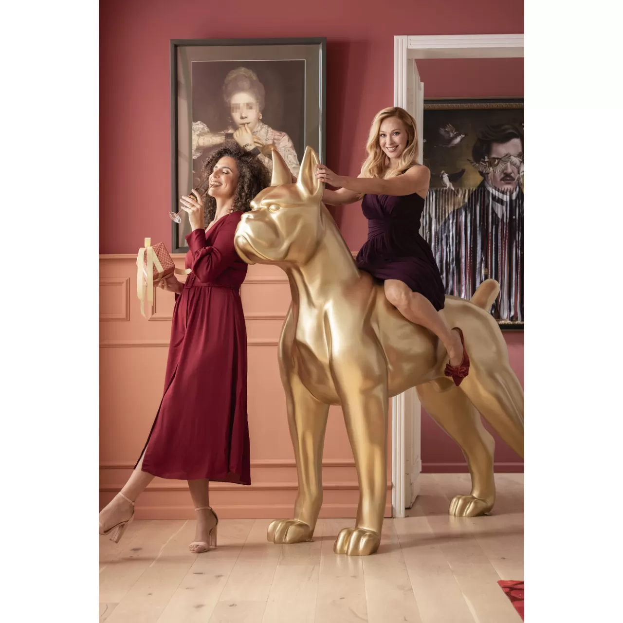 Figurine Décorative Toto Xl Gold 180 Cm*KARE Design Outlet