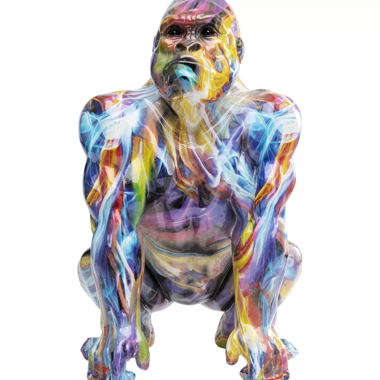 Figurine Décorative Watching Gorilla Colorful 45Cm*KARE Design Fashion