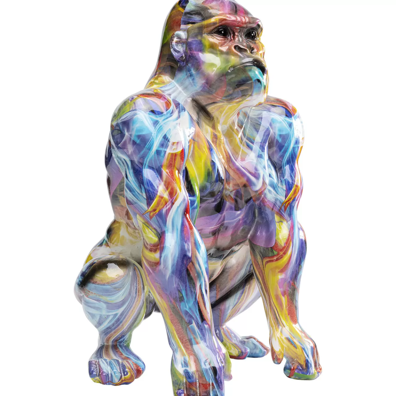 Figurine Décorative Watching Gorilla Colorful 45Cm*KARE Design Fashion