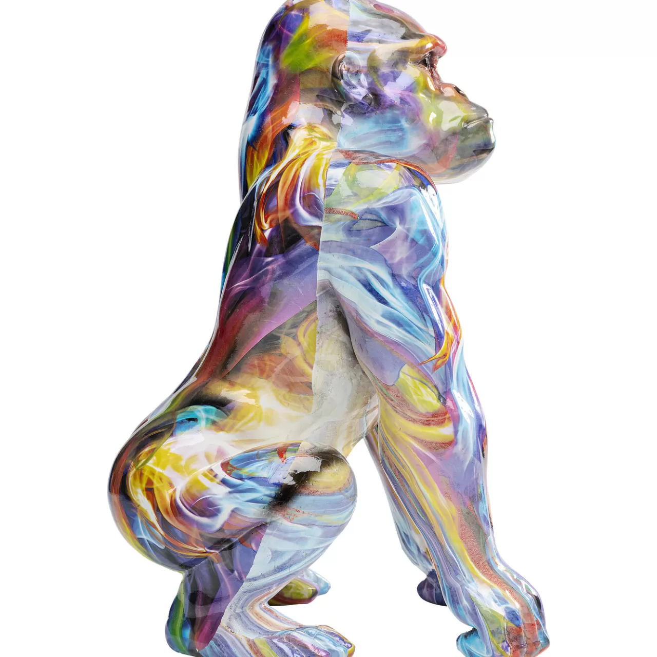 Figurine Décorative Watching Gorilla Colorful 45Cm*KARE Design Fashion
