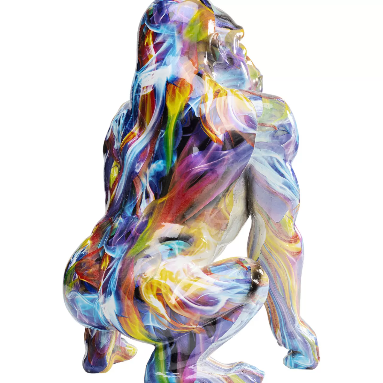 Figurine Décorative Watching Gorilla Colorful 45Cm*KARE Design Fashion