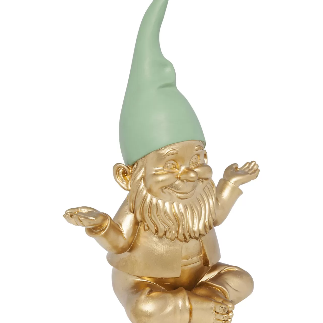 Figurine Décorative Zwerg Meditation Dore Vert 19C*KARE Design Sale
